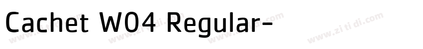 Cachet W04 Regular字体转换